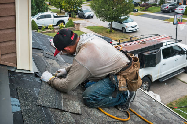 Professional Roofing technician working in Chicopee, MA